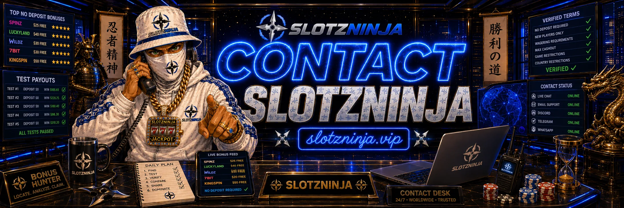 Contact Slotzninja